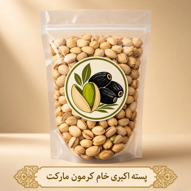 پسته اکبری خام کرمون مارکت